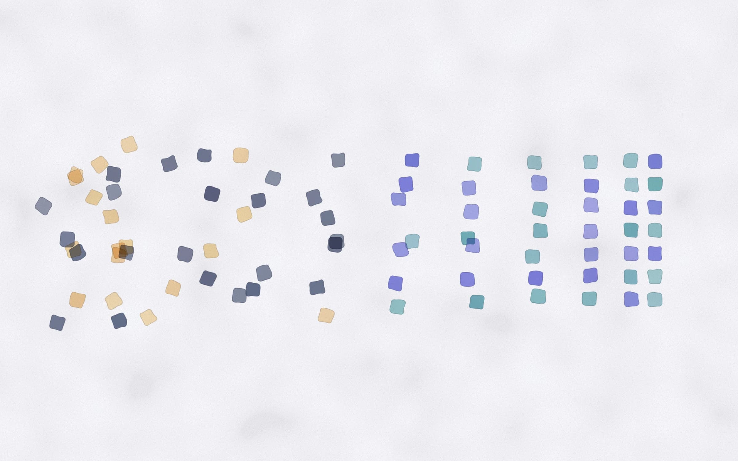 Scattered pieces settling into a grid: where programming clicked.
