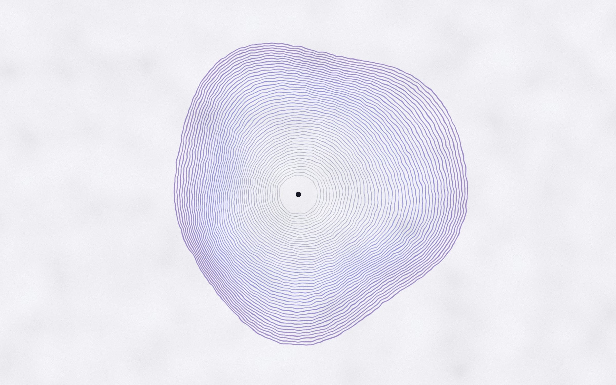 Listening and speaking at once: two sets of ripples crossing.